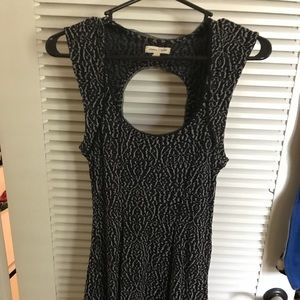 Black Pattern Silence and Noise dress w/ open back